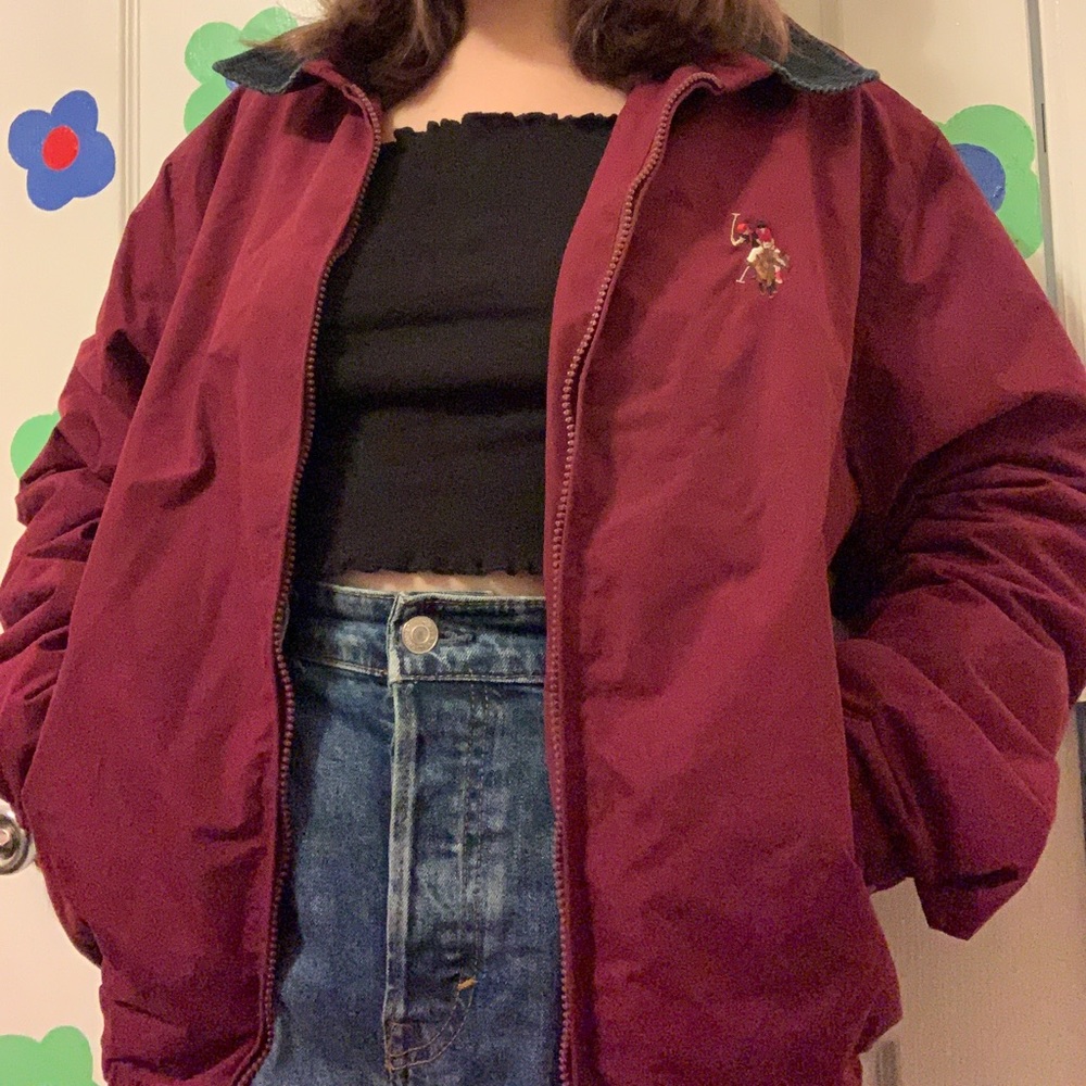 🐎U.S. Polo Assn Dark Red Jacket🐎